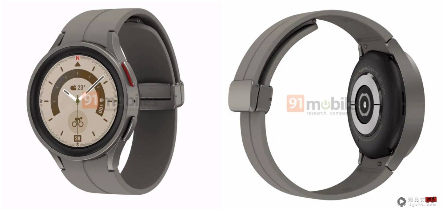 三星 Galaxy Watch5 系列外观曝光！高阶款的 Galaxy Watch5 Pro 将改采全新设计 并会具有更好的续航 数码科技 图2张